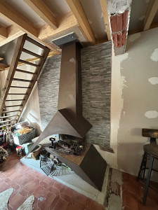 Photo de galerie - Pose cheminée ouverte 