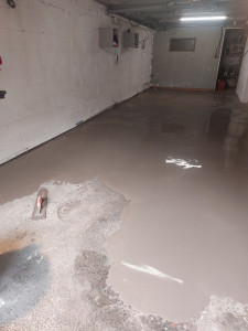 Photo de galerie - Ragreage garage 