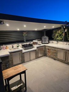 Photo de galerie - Cuisine extérieure réaliser par mes soins 