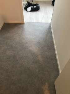 Photo de galerie - Pose du lino
