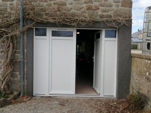 Photo de galerie - Remplacement de porte de garage par ensemble composé 