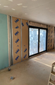 Photo de galerie - Habille d'une baie vitrée à galandage.