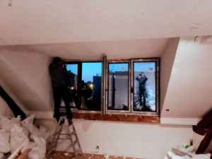 Photo de galerie - Je pose des fenêtres et portes. ici chantier sur Paris ou j'ai posé plusieurs fenêtres comme celles-ci 