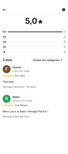 Photo de galerie - Bonjour je travail.yoojob vous pouvez me regarder les avis 