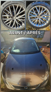 Photo de galerie - Vous souhaitez vendre votre véhicule, ou simplement lui redonner un coup de propre? Je vous propose mes services de nettoyage automobile méticuleux à domicile. 

A Gauche, avant intervention.
A Droite, après mon passage. 