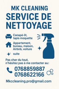 Photo de galerie - Service de Nettoyage MK tout propre, pas cher du tout