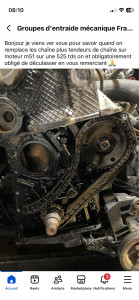 Photo de galerie - Distribution complétée sur bmw e 39 525tds moteur M51B25