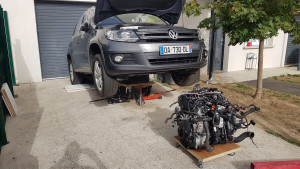 Photo de galerie - Remplacement moteur 2.0 tdi sur vw Tiguan