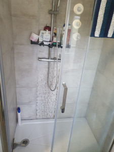 Photo de galerie - Nettoyage de la douche, paroie et siphon 