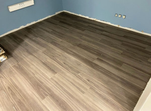 Photo de galerie - Pose parquet PVC