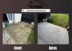 Photo de galerie - Nettoyage d’une terrasse 
