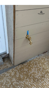 Photo de galerie - Installation d’un robinet extérieur 