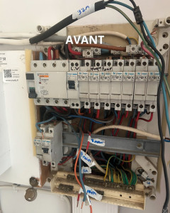 Photo de galerie - Remplacement d’un tableau électrique triphasé.