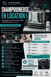 Photo de galerie - Location shampouineuse 