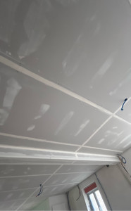 Photo de galerie - Pose bandes joint placo