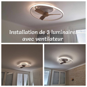 Photo de galerie - Installation plafonnier 