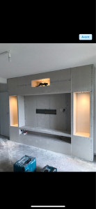 Photo de galerie - Construction de niche en placo