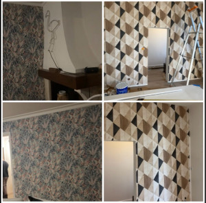 Photo de galerie - Pose de papier peint 