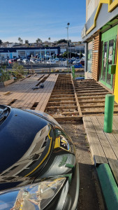 Photo de galerie - Installation et réparation terrasse pour un restaurant 
