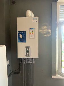 Photo de galerie - Pose d’un chaudière 