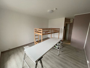 Photo de galerie - Pose de parquet + peinture murs et plafond 