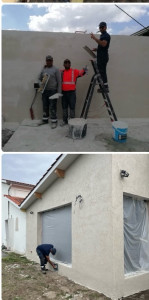 Photo de galerie - Enduit, façade, talocher