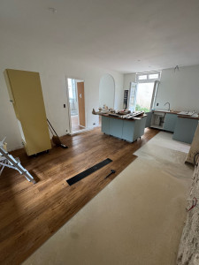 Photo de galerie - Pose de parquet flottant 