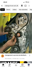 Photo de galerie - Remplacement du kit de distribution avec respect des préconisations constructeur, travail soigné et sécurisé.