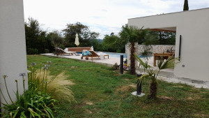 Photo de galerie - Realisation de l'installation électrique d'un pool house et des éclairages extérieur.