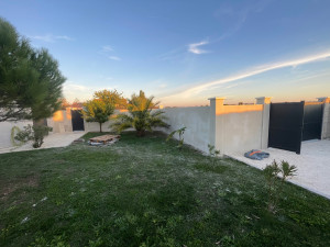 Photo de galerie - Réalisation d’un enduit de 72m2 gratter 