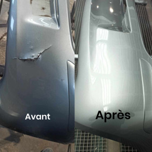 Photo de galerie - Réparation et peinture pare choc cassé 