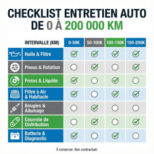 Photo de galerie -  Entretien automobile selon kilométrage. Vidange, filtres, batterie et diagnostic. Service à domicile – travail propre et efficace.