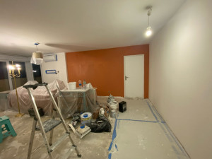 Photo de galerie - Peinture blanc et terracota