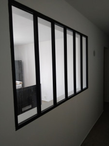 Photo de galerie - Pose d'une verrière 
