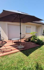 Photo de galerie - Réalisation d’une terrasse en bois exotique 