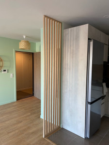 Photo de galerie - Pose une custra avec peinture et déco 