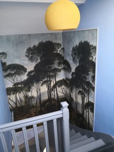 Photo de galerie - Aménagement d'un escalier, peinture, papier peint...