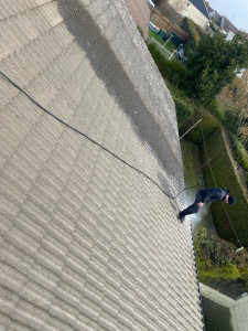 Photo de galerie - Nettoyage de toiture