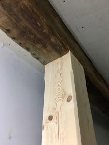 Photo de galerie - Renfort porteuse plancher( tenon mortaise)