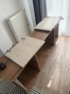 Photo de galerie - Montage buffet et commode avant et après