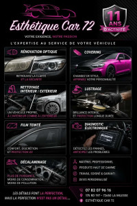 Photo de galerie - Depuis 11 ans, Esthétique Car 72 met son savoir-faire et sa passion au service de votre automobile.