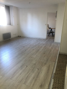 Photo de galerie - Pose parquet flottant séjour et chambre 