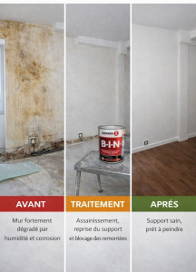 Photo de galerie - ✔ murs humides
✔ taches difficiles
✔ rénovation après dégât