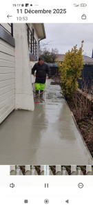 Photo de galerie - Réalisation de dalles et chappes 

