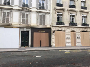 Photo de galerie - Barricade avant manifestation