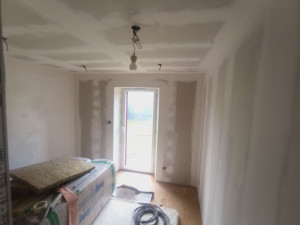 Photo de galerie - Réalisation de 2 chambres + couloir en plaques de plâtre. 