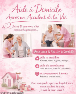 Photo de galerie - Aide a domicile apres un accident de la vie 