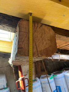 Photo de galerie - Dépose d’une poutre porteuse 