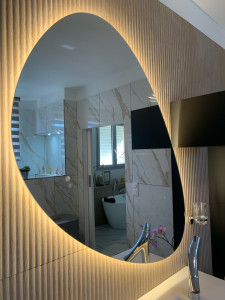 Photo de galerie - Fixation et raccordement des miroirs tout type