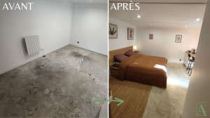 Photo de galerie - Avant/après projet - du garage au studio
